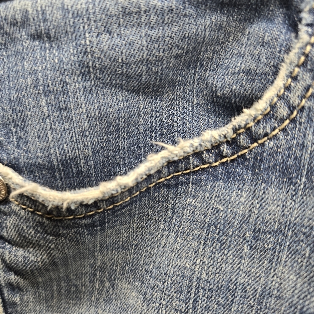 Levis Jeans Womens Size 10M Night Blues Embellished Silver Tab Y2K See Condition - Picture 8 of 15